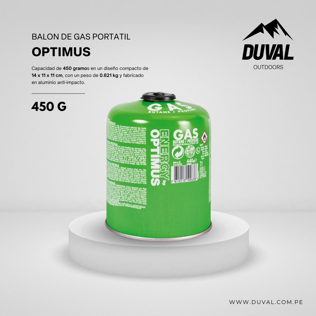 BALON DE GAS PORTATIL 450 GR OPTIMUS