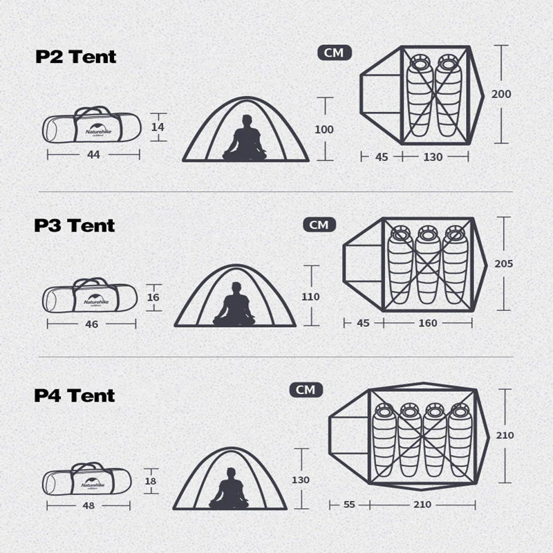 CARPA 4 PERSONAS P.SERIES- 3 ESTACIONES -NATUREHIKE