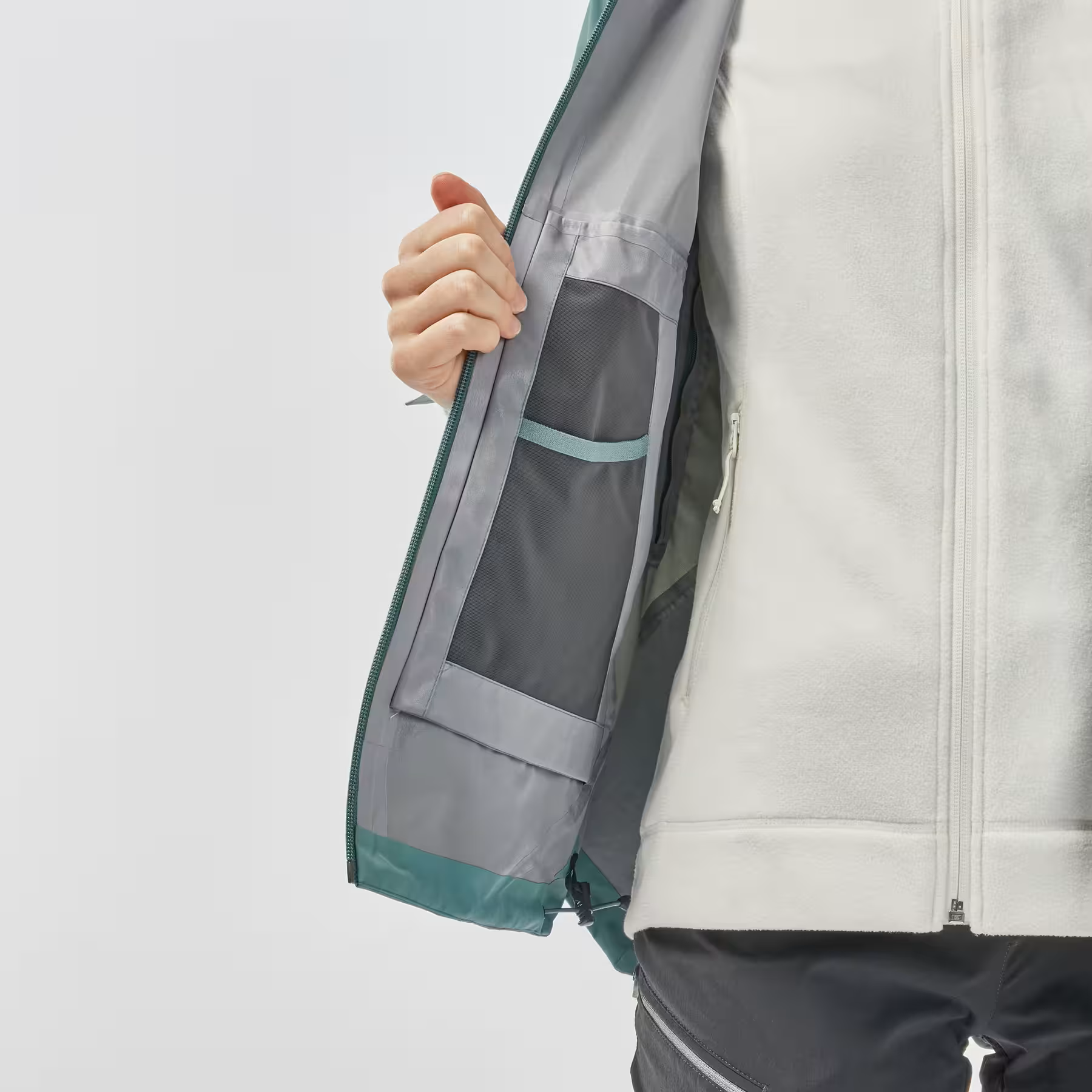CASACA IMPERMEABLE  PARA MONTAÑA Y TREKKING MH500 QUECHUA