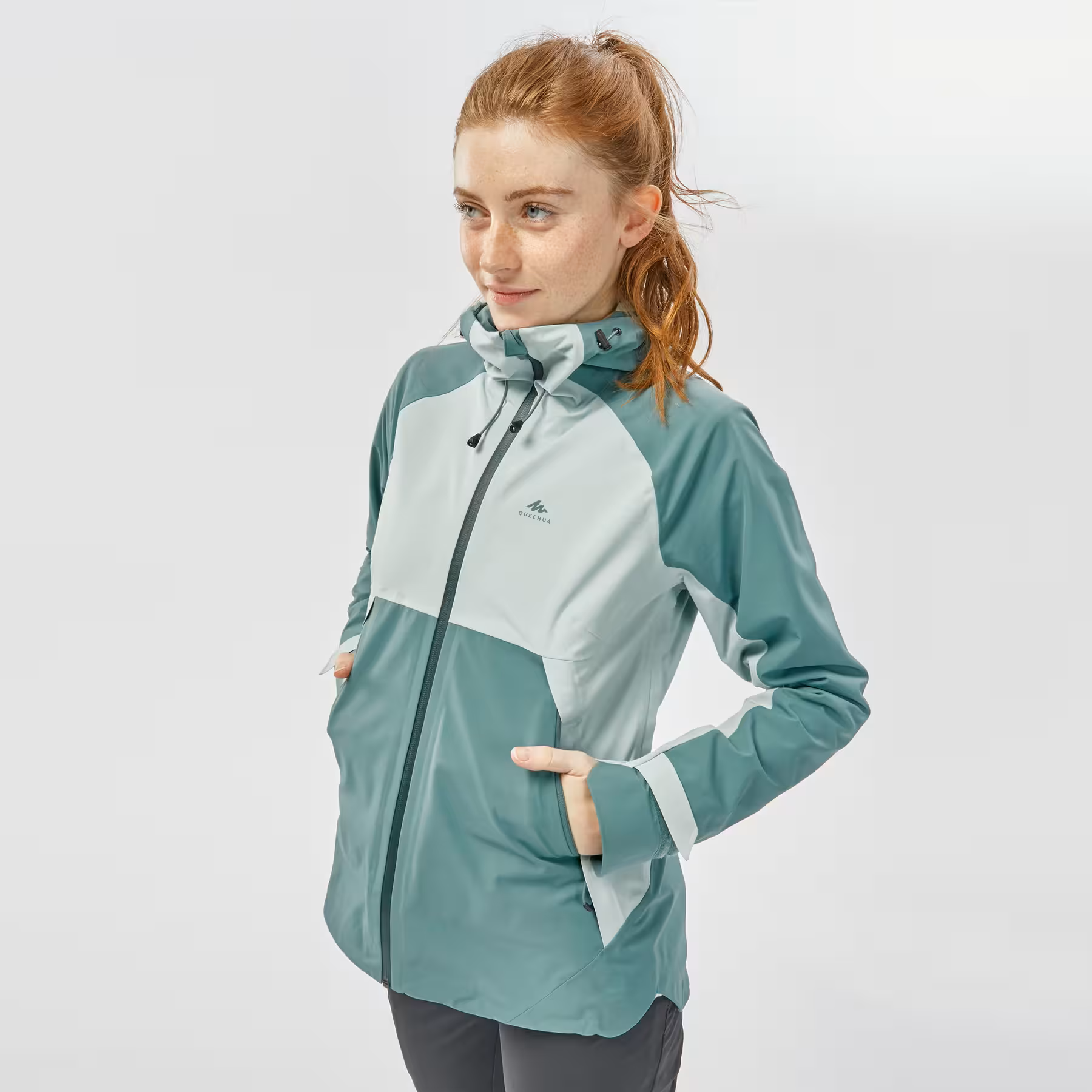 CASACA IMPERMEABLE  PARA MONTAÑA Y TREKKING MH500 QUECHUA