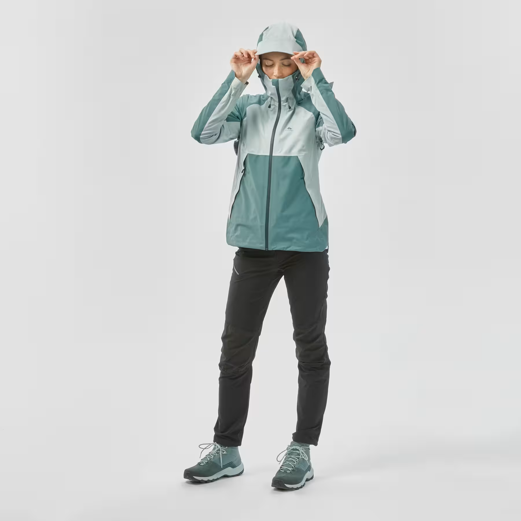 CASACA IMPERMEABLE  PARA MONTAÑA Y TREKKING MH500 QUECHUA