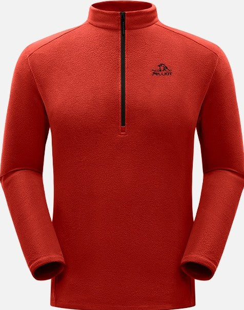 POLAR LIGERO TRANSPIRABLE -  SEMI CIERRE - MASCULINO/L ROJO - PELLIOT