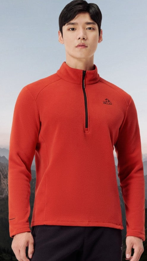 POLAR LIGERO TRANSPIRABLE -  SEMI CIERRE - MASCULINO/L ROJO - PELLIOT