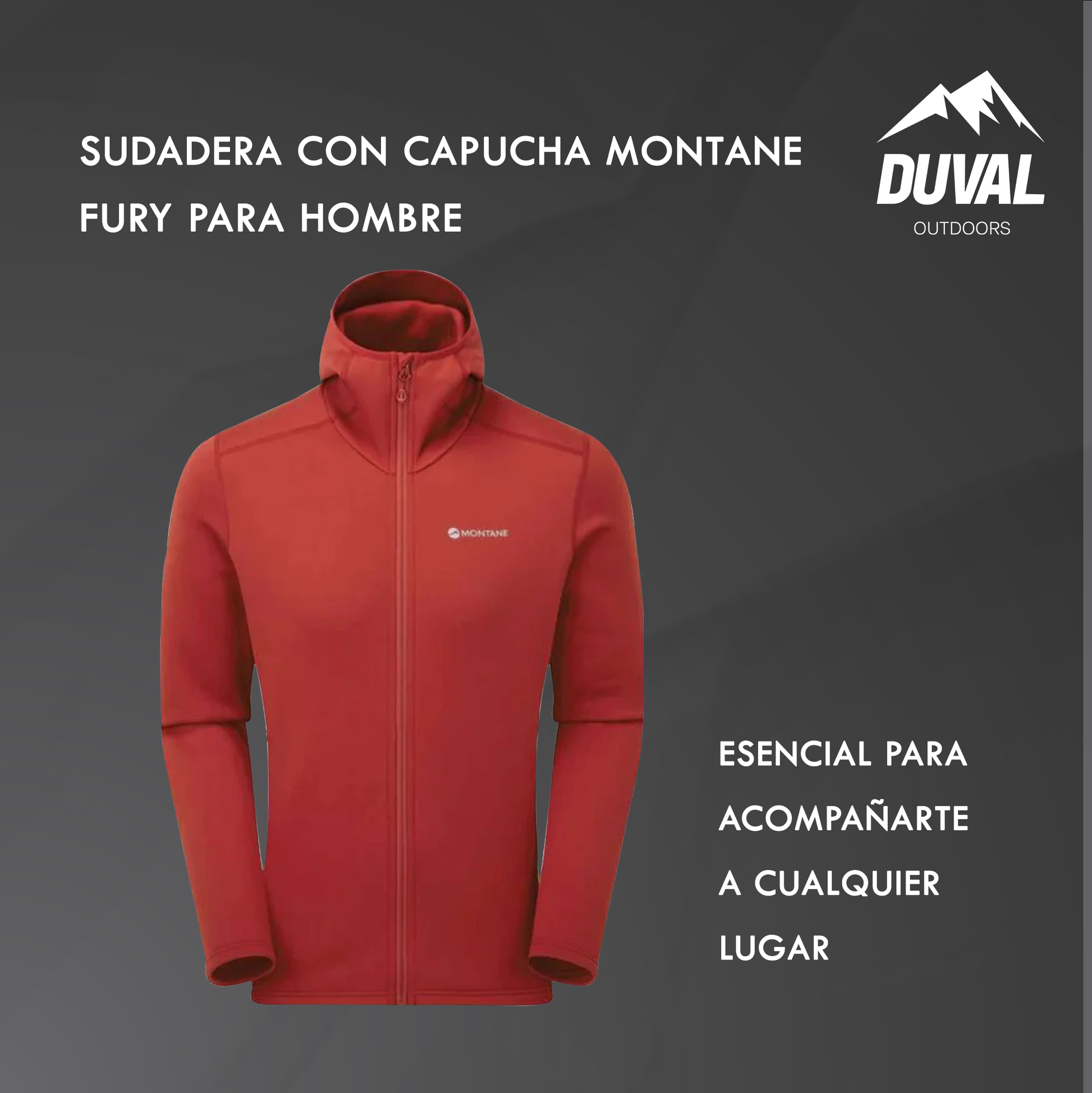POLERON HOMBRE FURY FLEECE HOODIE -MONTANE