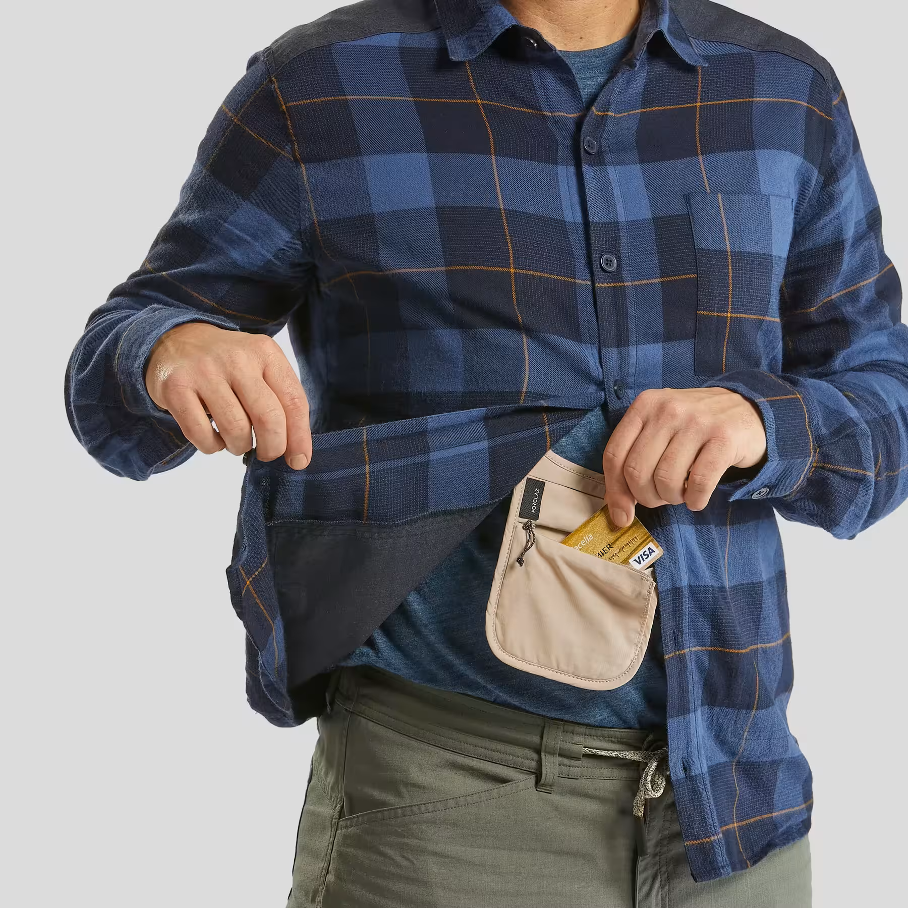 TRAVEL MFID- BOLSO DE VAIJE PARA DOCUMENTOS- FORCLAZ