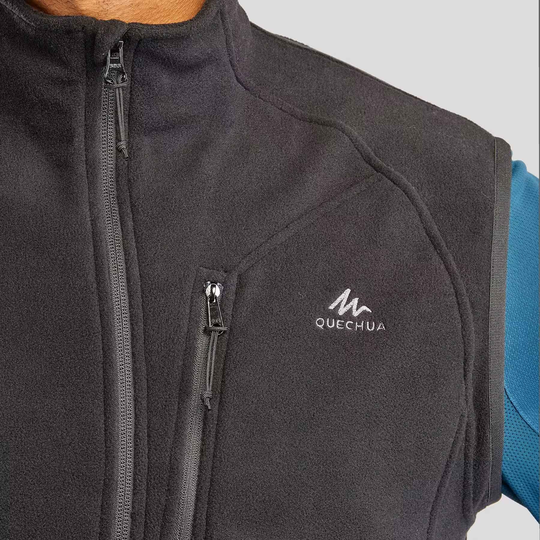 CHALECO - QUECHUA - HOMBRE - MH120 Negro
