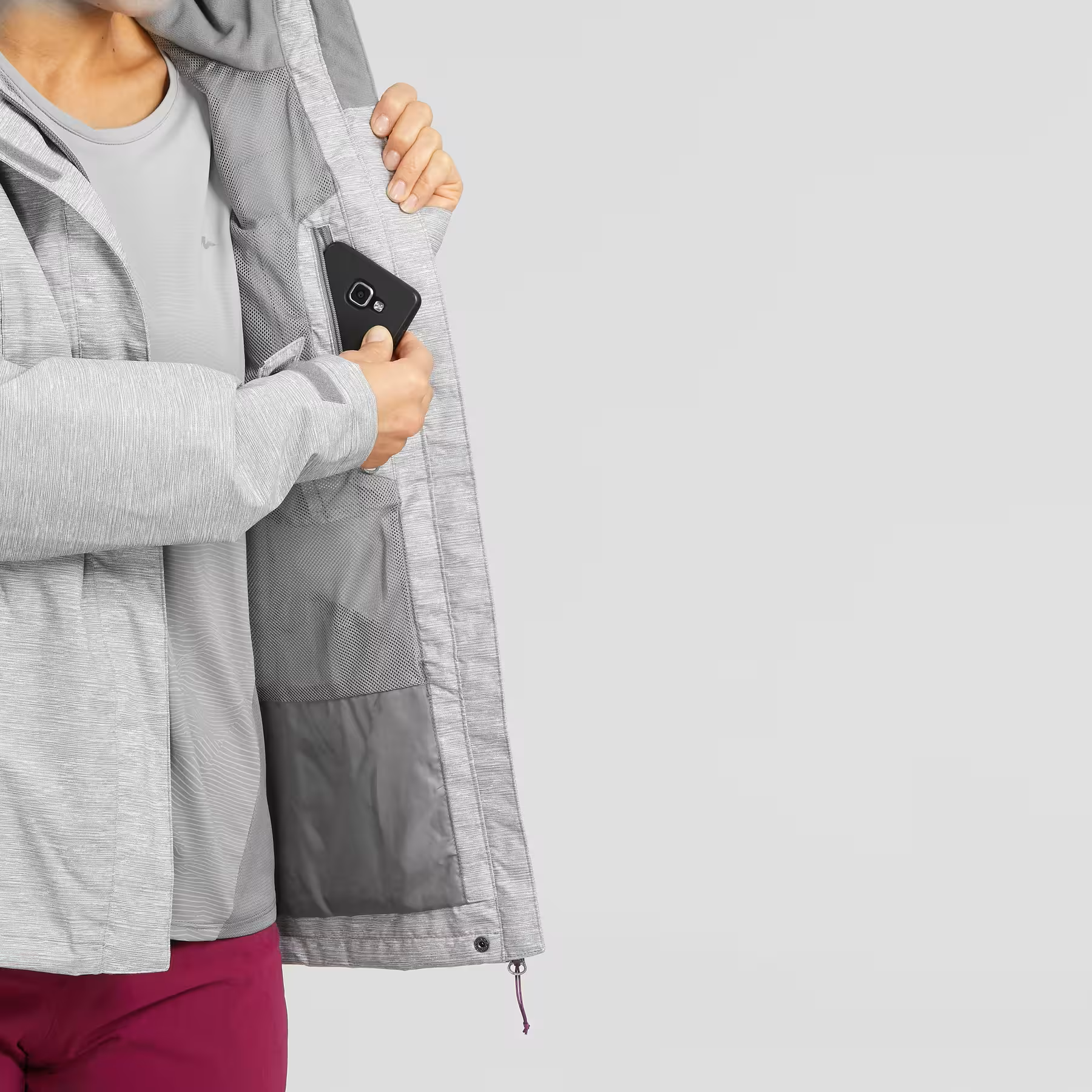 CASACA IMPERMEABLE PARA MONTAÑA  M/H100 QUECHUA