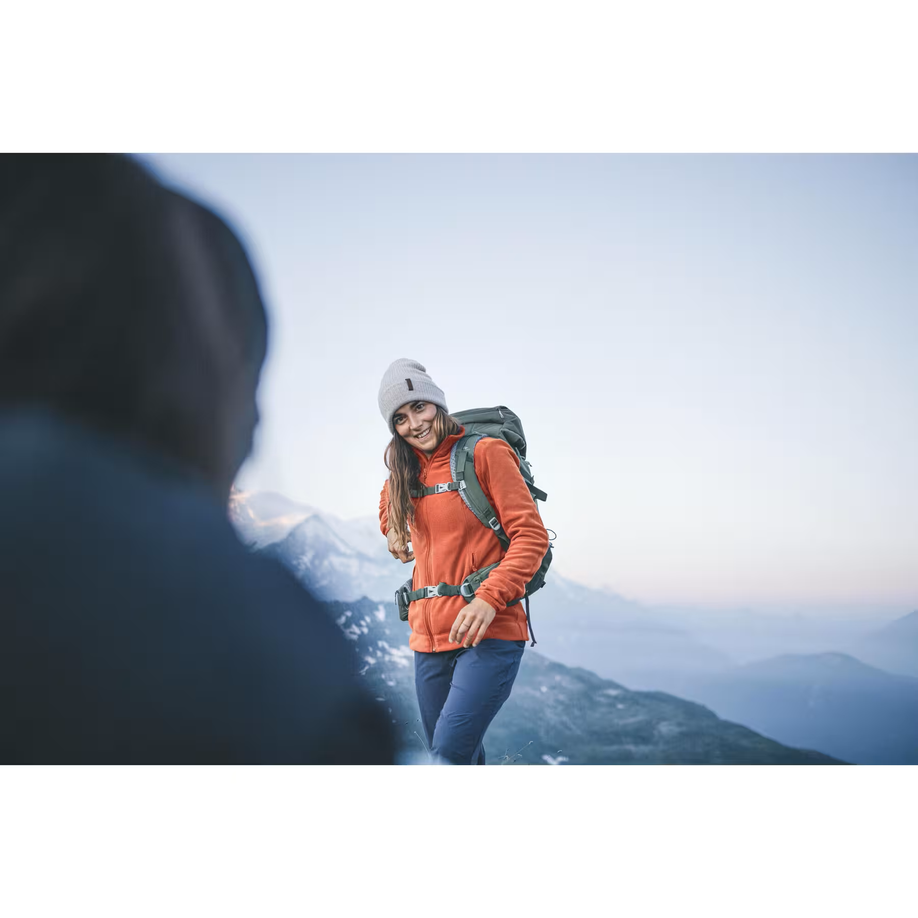 POLAR PARA TREKING MH120 - CIERRE COMPLETO - QUECHUA