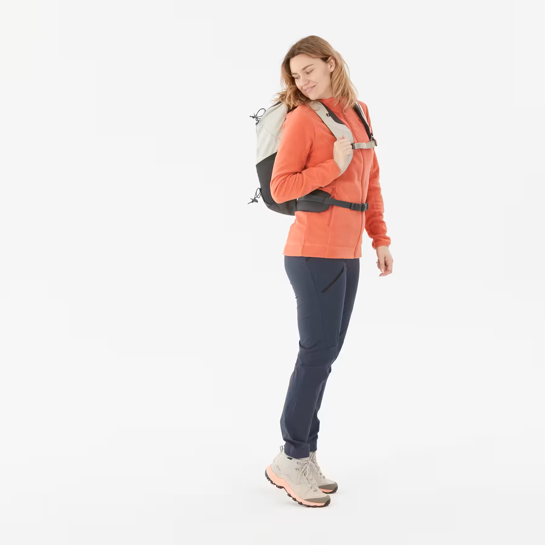 POLAR PARA TREKING MH120 - CIERRE COMPLETO - QUECHUA