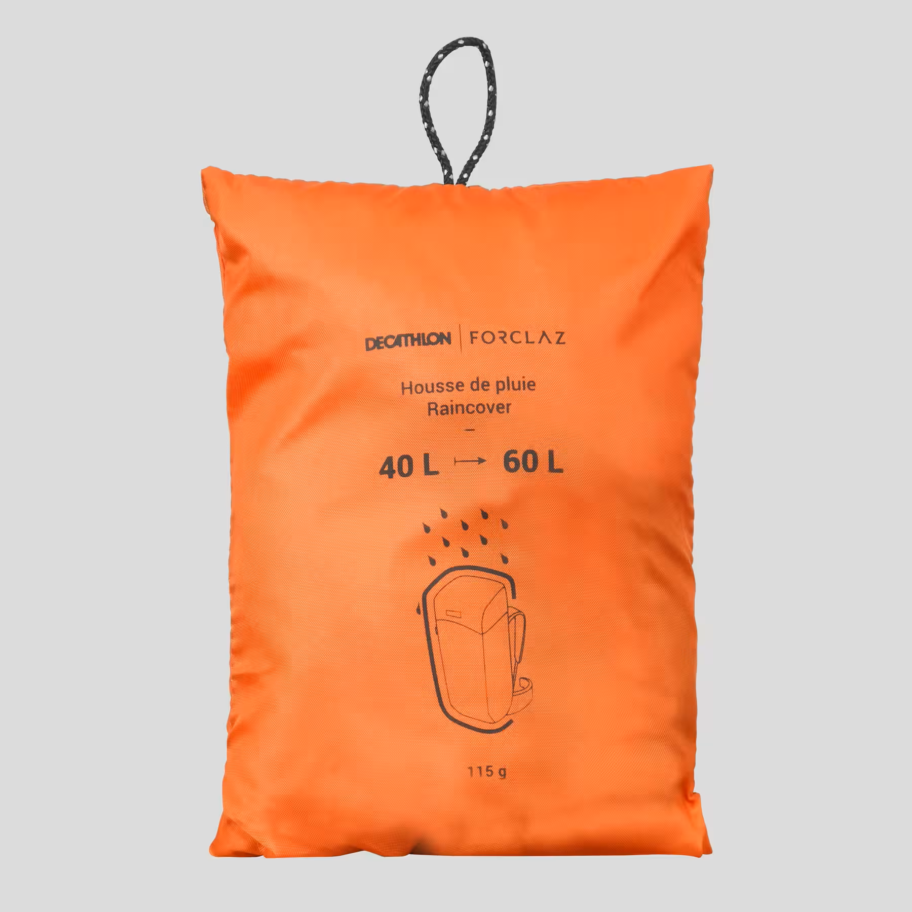 COBERTOR DE MOCHILA IMPERMEABLE PARA TREKING -  40/60L - FORCLAZ