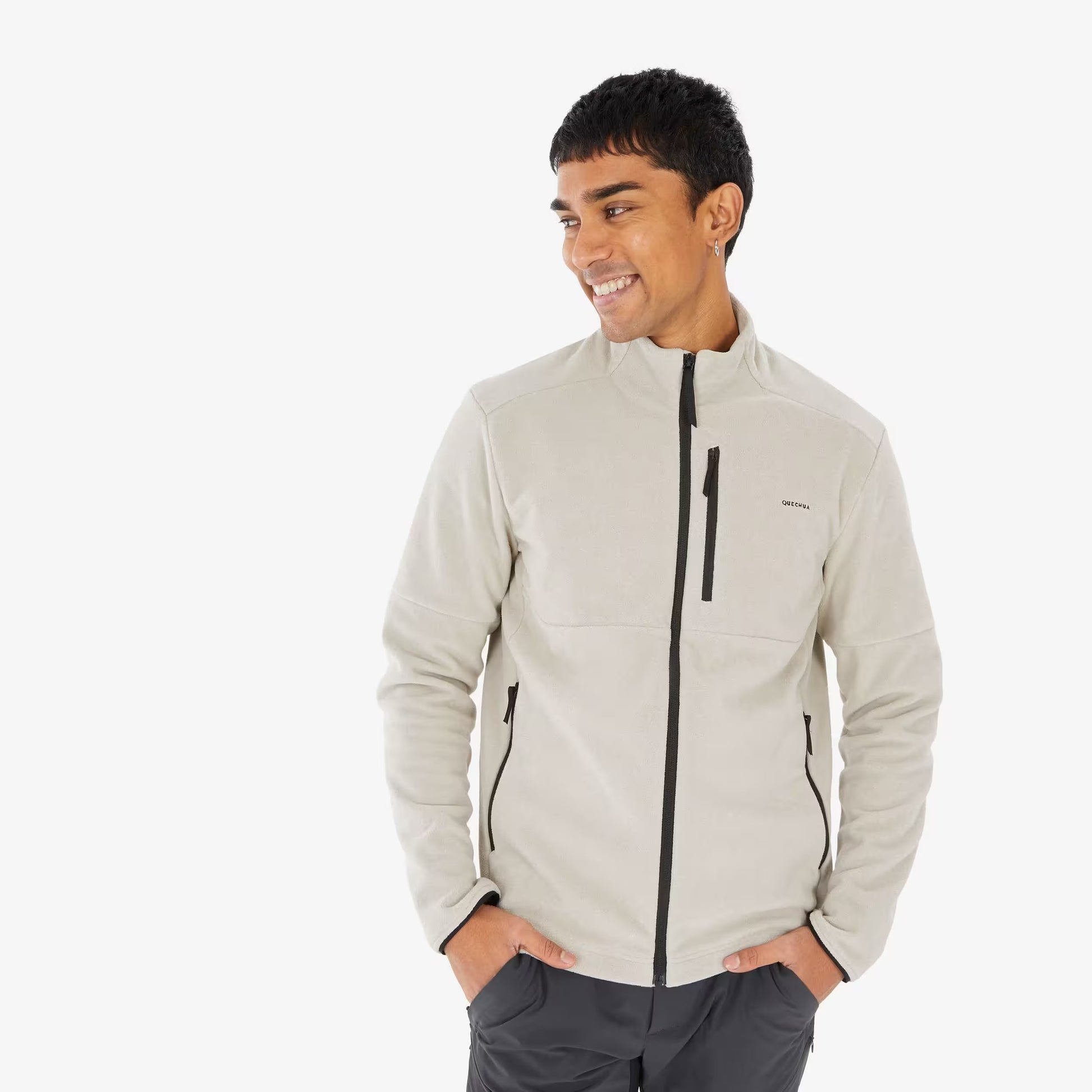 Chaqueta polar de montaña y trekking Hombre Quechua MH500