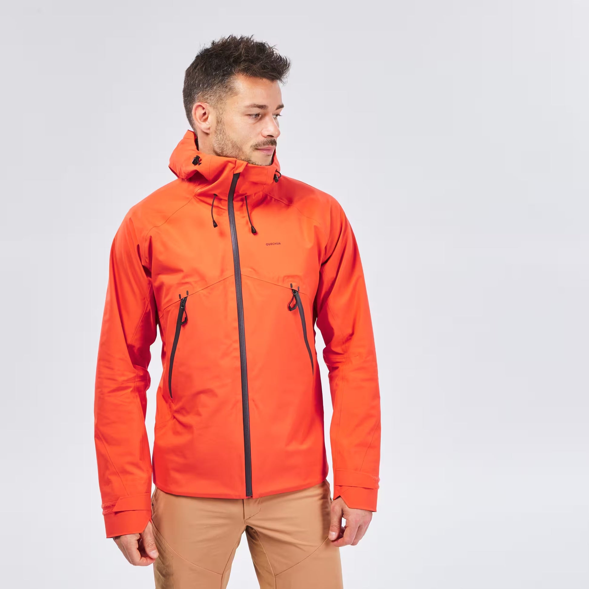 CHAQUETA DE SENDERISMO IMPERMEABLE  LIGERA - MH500 - MASCULINO/L - QUECHUA