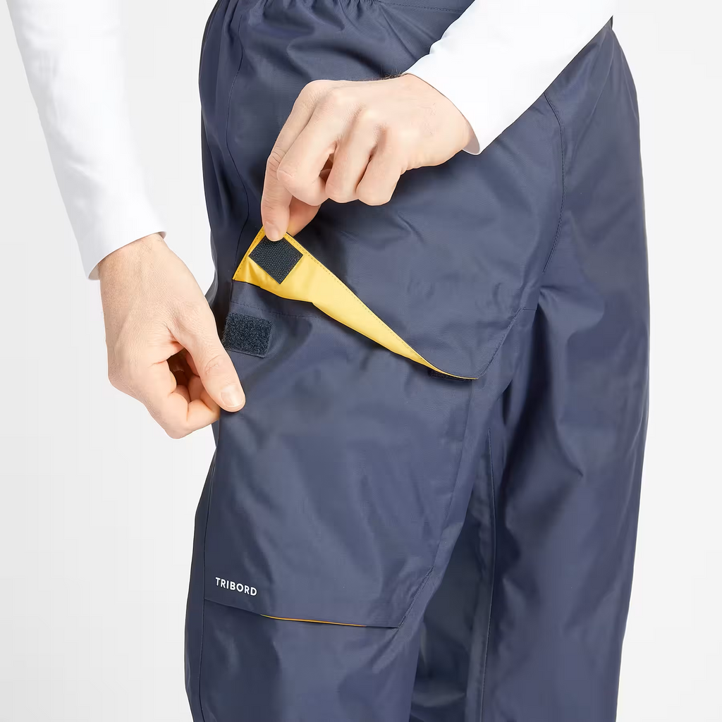 Sobrepantalón impermeable Hombre Sailing 100 azul marino