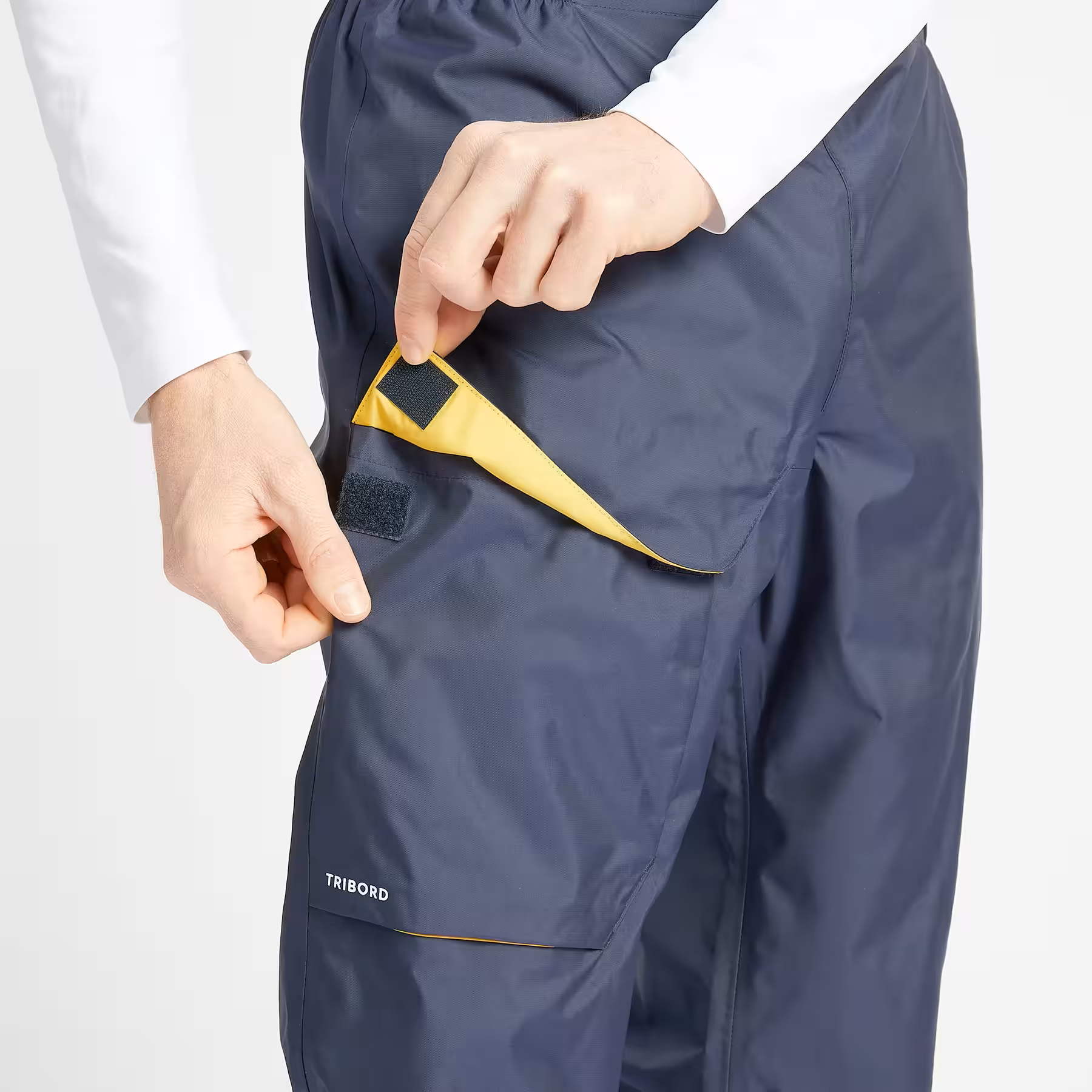 Sobrepantalón impermeable Hombre Sailing 100 azul marino